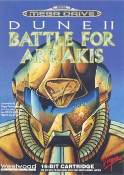 Box artwork for Dune II: The Building of a Dynasty Dune II: Battle for Arrakis.