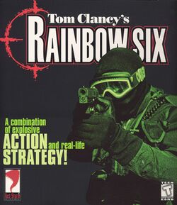 Box artwork for Tom Clancy's Rainbow Six.
