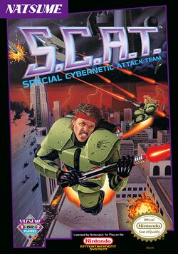 Box artwork for S.C.A.T.: Special Cybernetic Attack Team Action in New York.