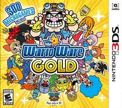 Box artwork for WarioWare Gold.