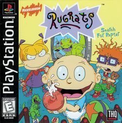 Box artwork for Rugrats: Search for Reptar.
