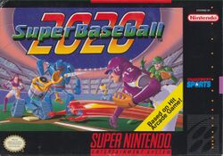 Box artwork for Super Baseball 2020.