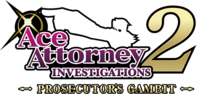 Ace Attorney Investigations 2: Prosecutor's Gambit logo