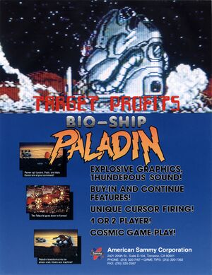 Bio-Ship Paladin arcade flyer.jpg