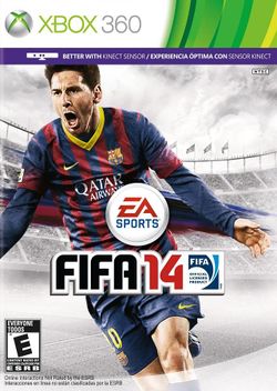 Box artwork for FIFA 14.