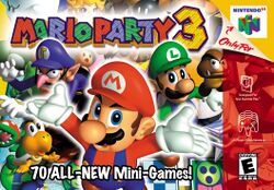 Box artwork for Mario Party 3.