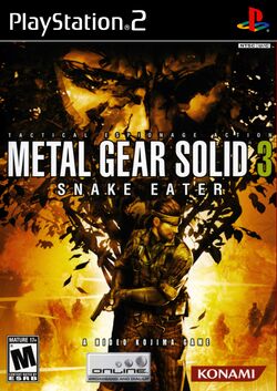 Box artwork for Metal Gear Solid 3: Snake Eater.