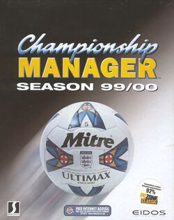 Box artwork for Championship Manager: Season 99-00.