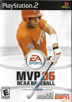 Box artwork for MVP 06: NCAA Baseball.