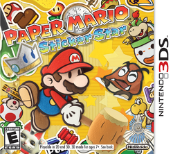 Box artwork for Paper Mario: Sticker Star.