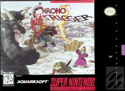 Box artwork for Chrono Trigger.