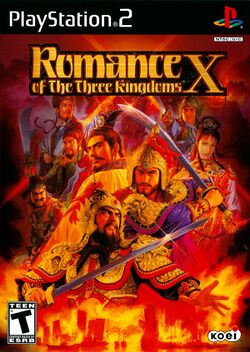 Box artwork for Romance of the Three Kingdoms X.