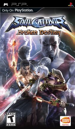 Box artwork for Soulcalibur: Broken Destiny.