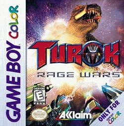 Box artwork for Turok: Rage Wars.
