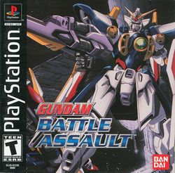 Box artwork for Gundam Battle Assault.