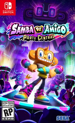 Box artwork for Samba de Amigo: Party Central.