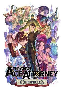 Box artwork for The Great Ace Attorney Chronicles.