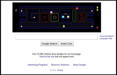 Pac-Man Google Doodle, The Super Gaming Wiki