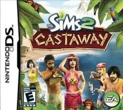 Box artwork for The Sims 2: Castaway.