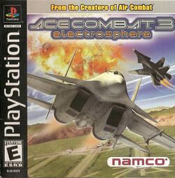 Box artwork for Ace Combat 3: Electrosphere.