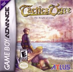 Box artwork for Tactics Ogre: The Knight of Lodis.