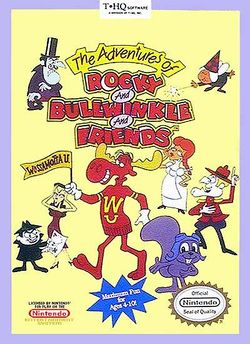 Box artwork for The Adventures of Rocky and Bullwinkle and Friends.