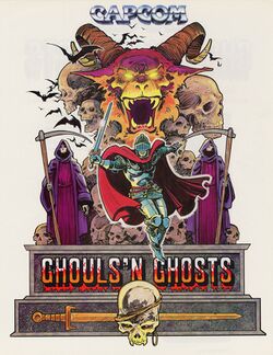 Box artwork for Ghouls 'n Ghosts.