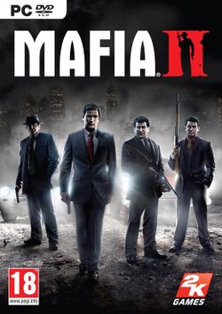 Box artwork for Mafia II.