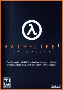 Box artwork for Half-Life 1: Anthology.