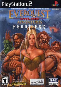 Box artwork for EverQuest Online Adventures: Frontiers.