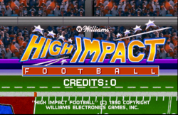 The logo for High Impact Football.