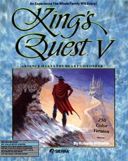 Box artwork for King's Quest V: Absence Makes the Heart Go Yonder!.
