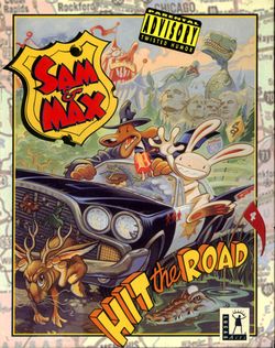 Box artwork for Sam & Max Hit the Road.