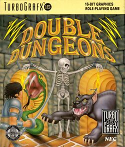 Box artwork for Double Dungeons.