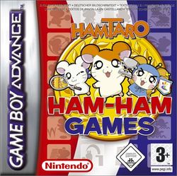 Box artwork for Hamtaro: Ham-Ham Games.