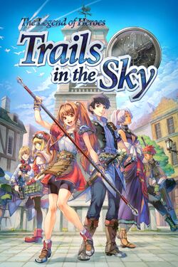 Box artwork for The Legend of Heroes: Trails in the Sky.