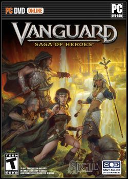 Box artwork for Vanguard: Saga of Heroes.