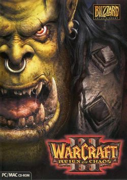 Box artwork for Warcraft III: Reign of Chaos.