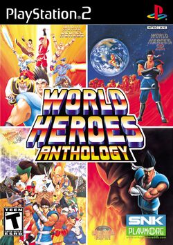 Box artwork for World Heroes Anthology.