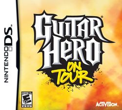 Box artwork for Guitar Hero: On Tour.