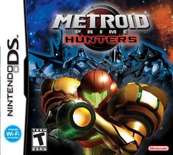 Box artwork for Metroid Prime Hunters.