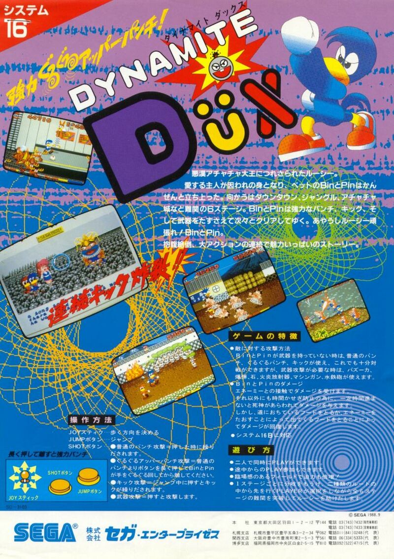 Dynamite Düx — StrategyWiki | Strategy guide and game reference wiki