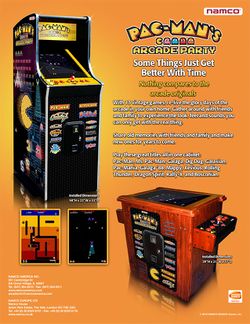 Box artwork for Pac-Man Arcade Party.