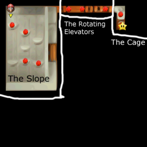 SM64 Vanish Cap Under the Moat Red Coins Map.png