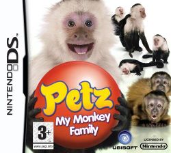 Box artwork for Petz: My Monkey Family.