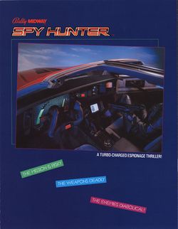 Box artwork for Spy Hunter.