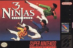 Box artwork for 3 Ninjas Kick Back.