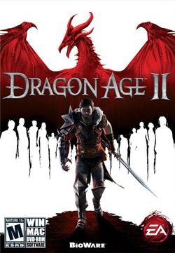 Box artwork for Dragon Age II.