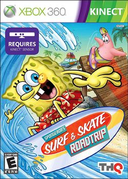 Box artwork for SpongeBob's Surf and Skate Roadtrip.
