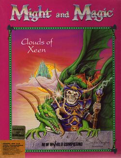 Box artwork for Might and Magic IV: Clouds of Xeen.